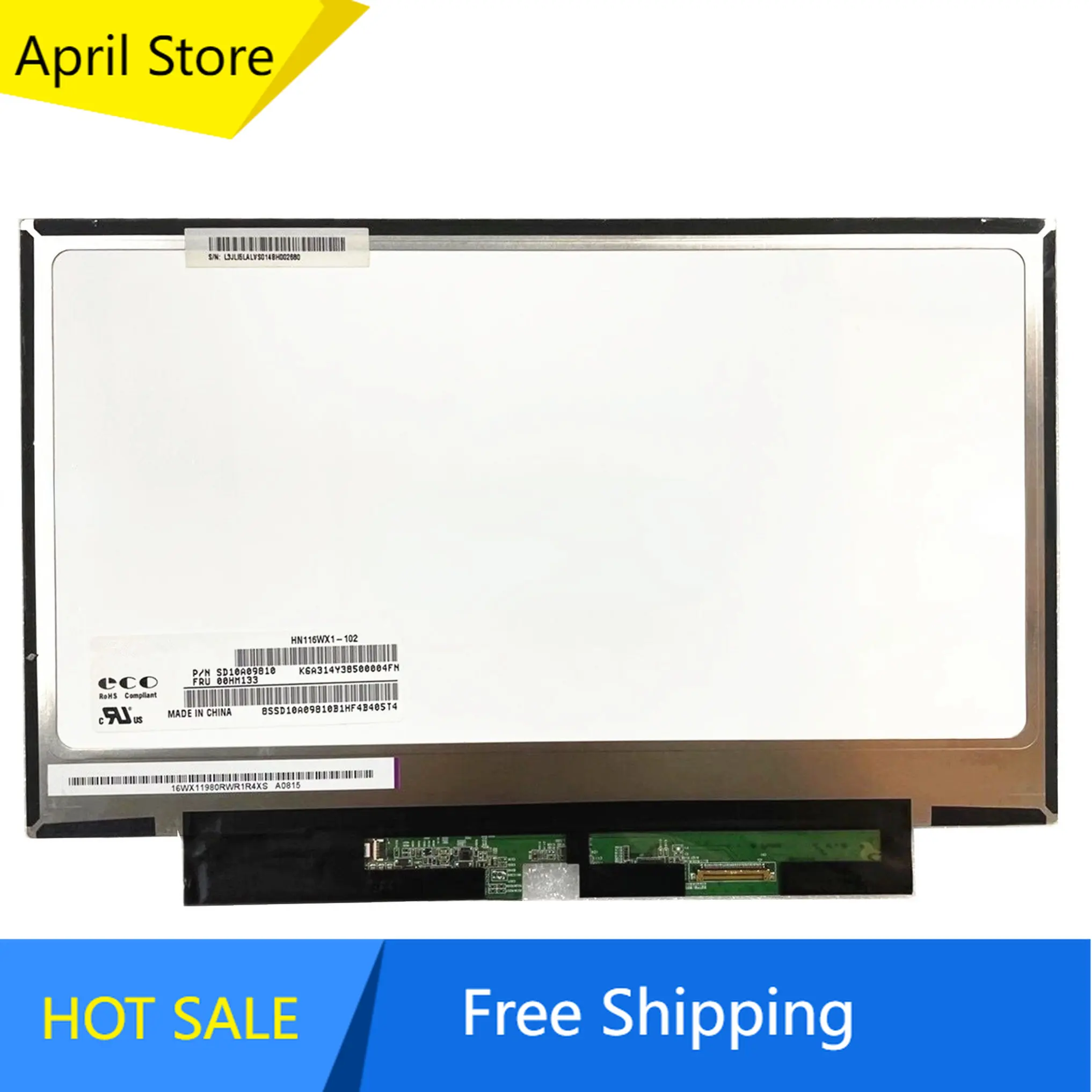 

HN116WX1-102 fit LP116WH6-SPA1 11.6'' Laptop LCD Screen Panel 1366*768 EDP 30 PIN