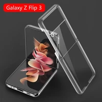 for samsung galaxy z flip 3 case ultra thin transparent hard pc protective case for galaxy z flip 3 flip3 5g protector cover