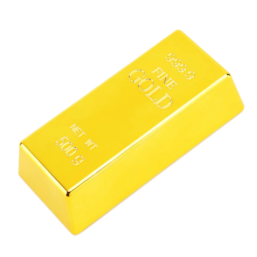 

Gold Bar Brick Bars Pirate Bullion Shui Feng Fake Door Ornament Real Ingot Wealth Chinese Bricks Golden Stop Treasure Home Movie