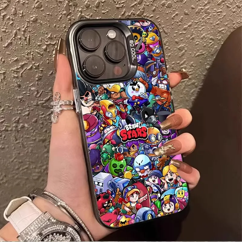 Cartoon Game Plating Case For Xiaomi Redmi Note 13 12 Pro Plus 5G 12S 11S 11 10 10S 9 9S 12C 13C Phone Matte Back Cover