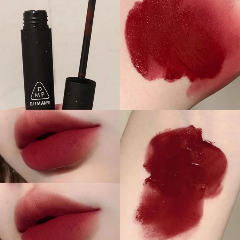 

Velvet Matte Lipstick Ripe Tomatoes Red Long Lasting Waterproof Lip Glaze Tint Sexy Liquid Lip Gloss Korean Makeup Maquillajes