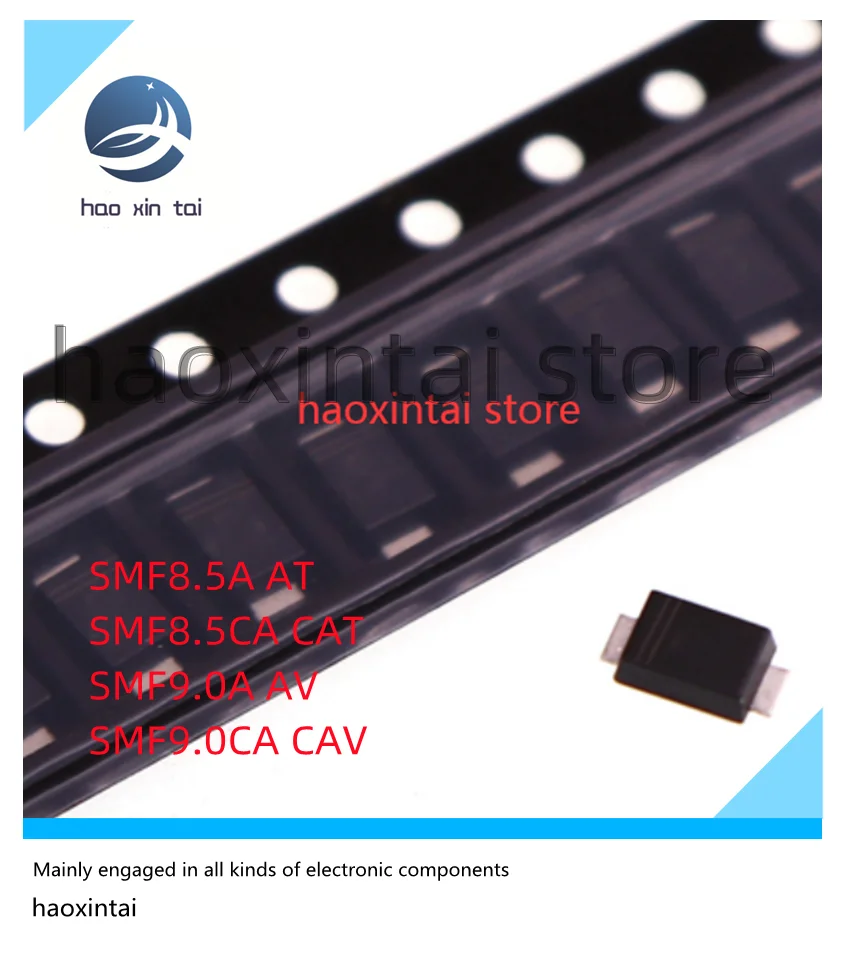 

20PCS SMF8.5A AT SMF8.5CA CAT 8.5V SMF9.0A AV SMF9.0CA CAV 9V SMD TVS transient suppression diode SOD-123FL