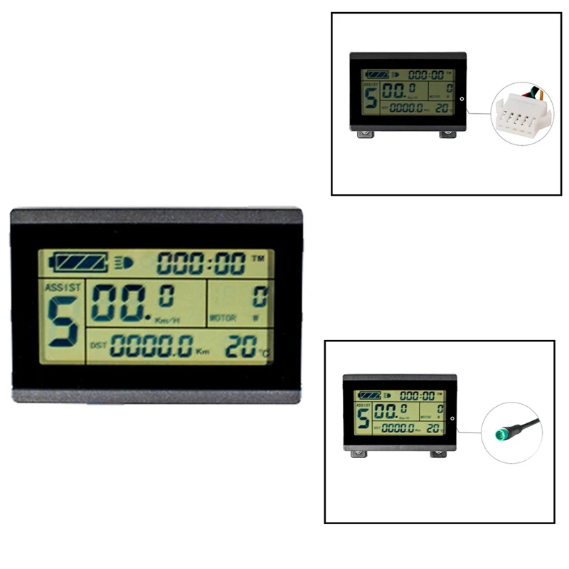 

3-дюймовый ЖК-дисплей KT Ebike с разъемом, 24 В, 36 В, 48 В, 72 в