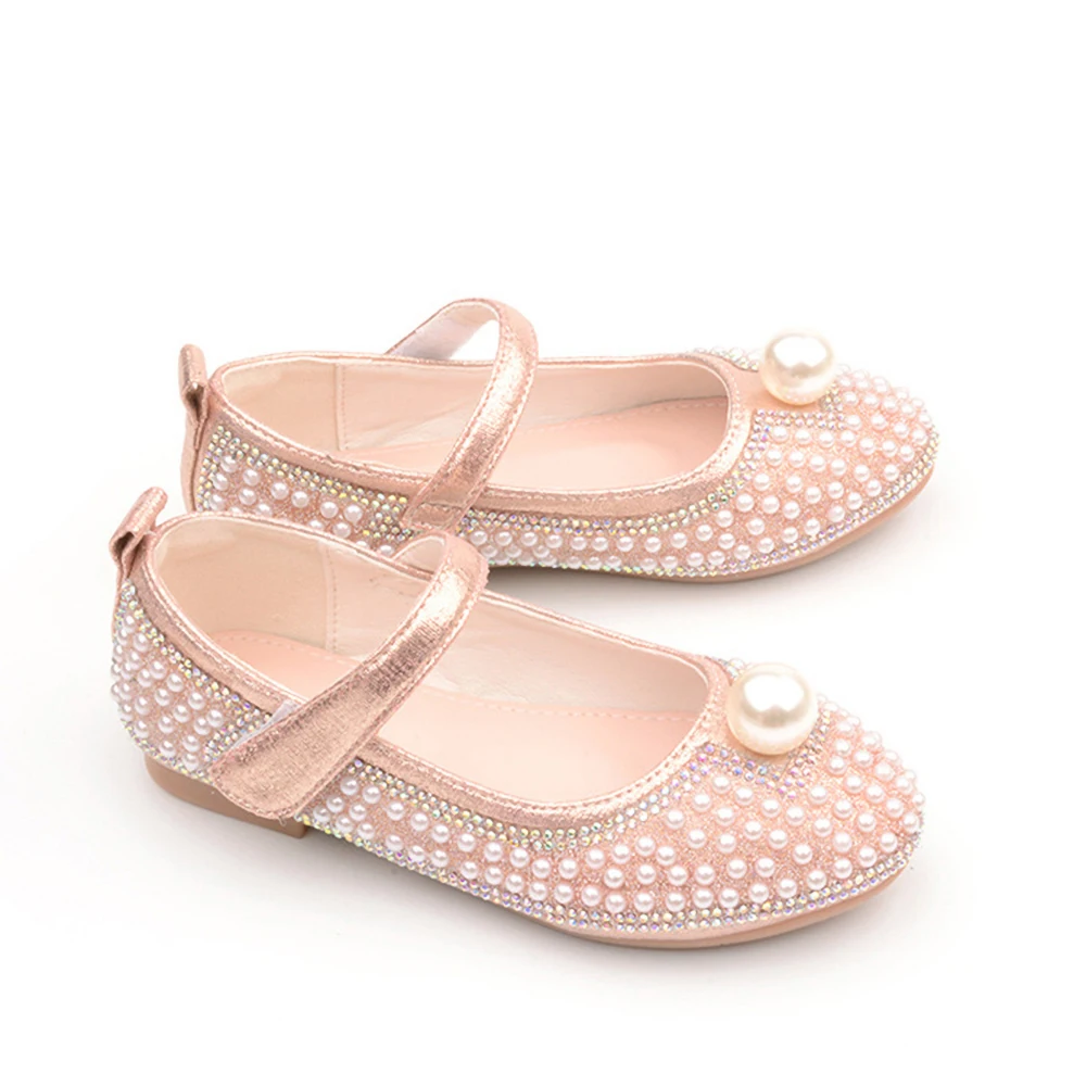 Children's Shoes New Girls' Princess Shoes, Small Fragrant Wind, Soft Flat Heel Pea Shoes Mary Jane Shoes Girls Shoes enlarge