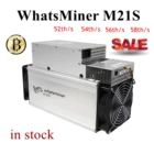 Майнер WhatsMiner M21S 58T с блоком питания BTC BCH Майнер бу Asic Биткойн Майнер