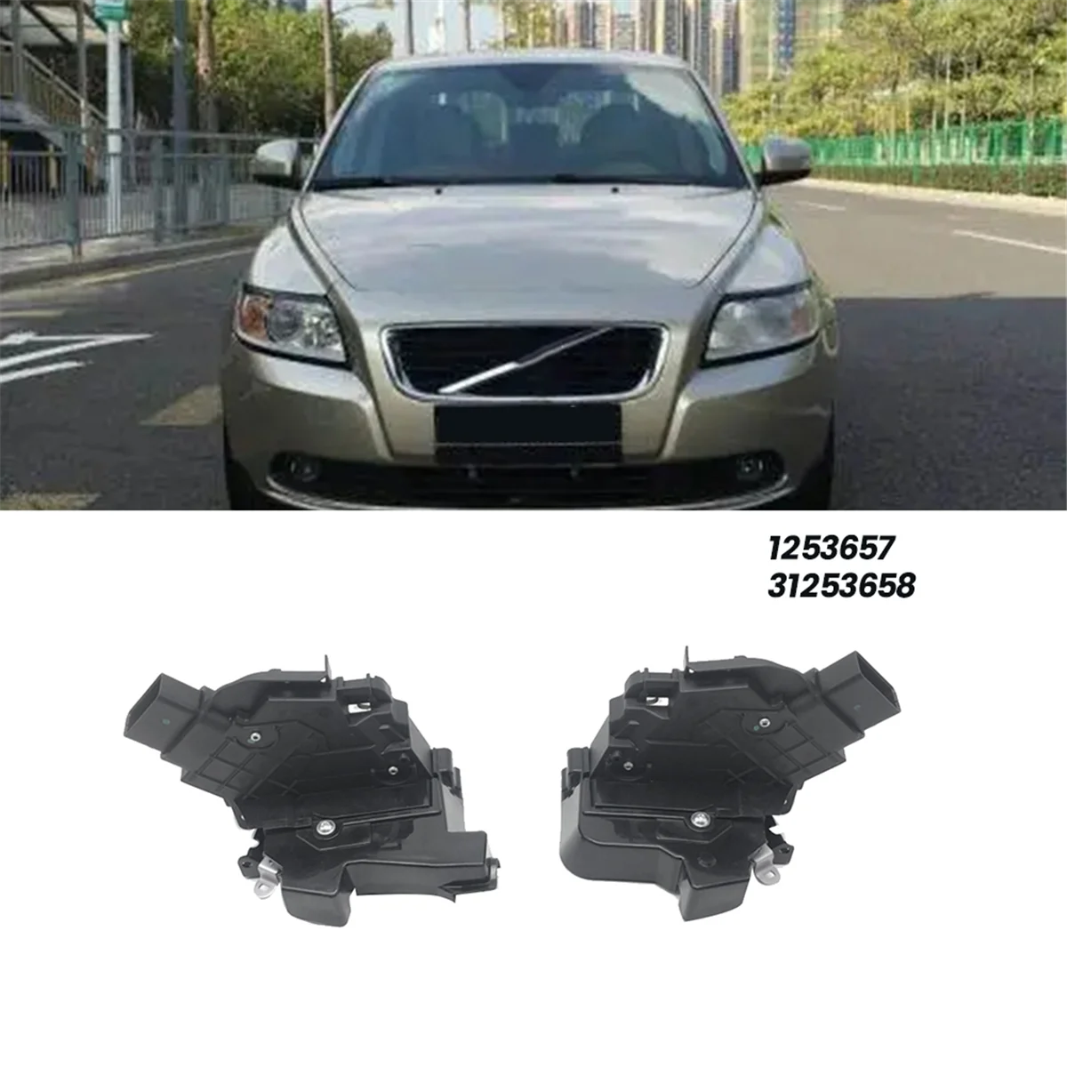 1 пара автомобильные защелки передней двери 31253657 31253658 для Volvo XC60 I 156 XC70 II 136 2008-2017 V50