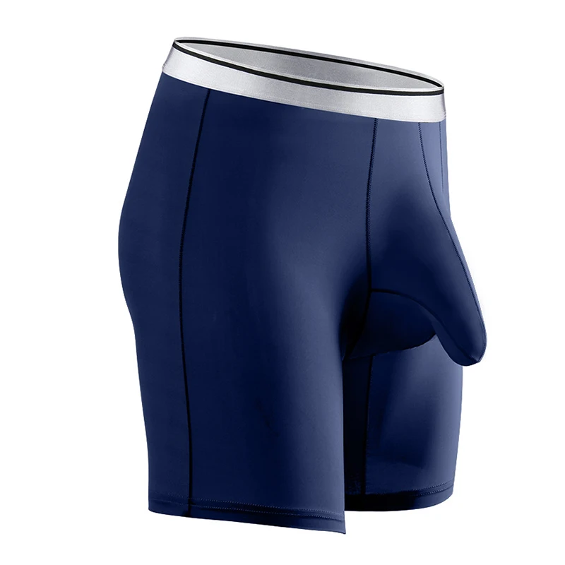 4Pcs/Lot High End Men's Sports Underwear Men's Ice Silk Plus Size Boxer Pants Anti-wear Legs Plus Fat Plus Size Boxers