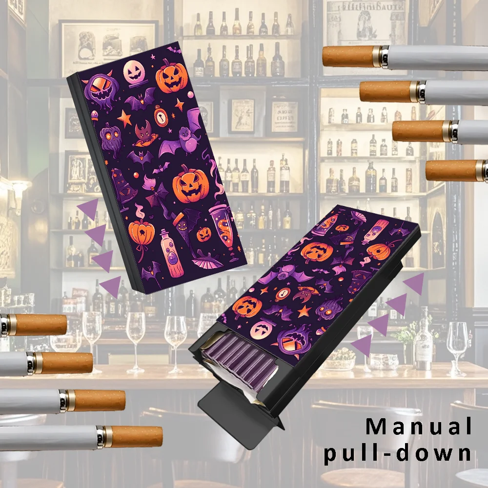 Тонкая Алюминиевая сигарета с дизайном в виде фиолетового призрака прочная и