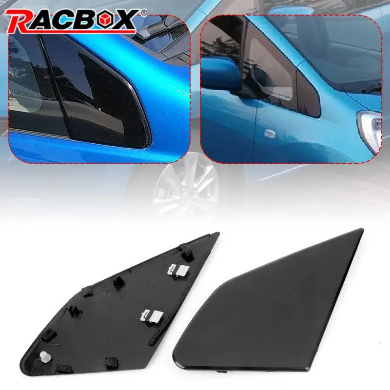 

Side Corner-Window Reverse Mirror Molding Trim Cover Left Right for Honda Jazz 2009-11 Auto exterior Triangle Trim Plate