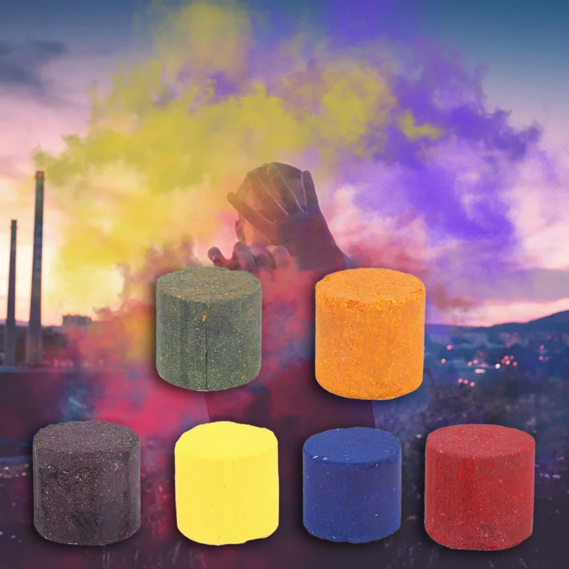 

ONLY YELLOW Halloween Smoke Cake Pills Smoke Cake Smoke Effect Photography Props Wedding Photo Props Magic Fog Smoke Cake