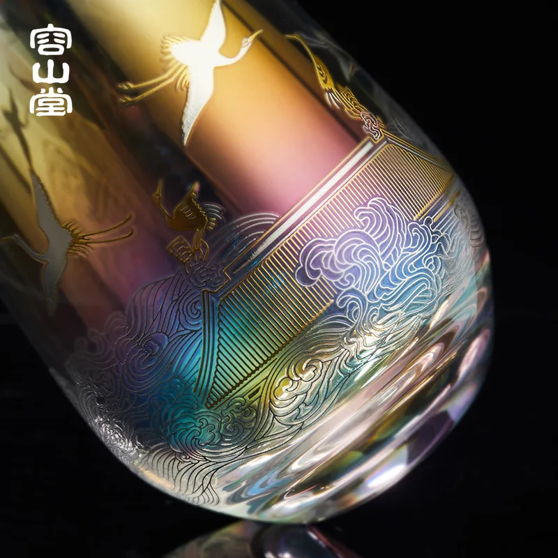 

Chinese glass, gradient tea cup, crystal glass, anti-scalding office water cup, water cup for art, green tea cup, beer mug