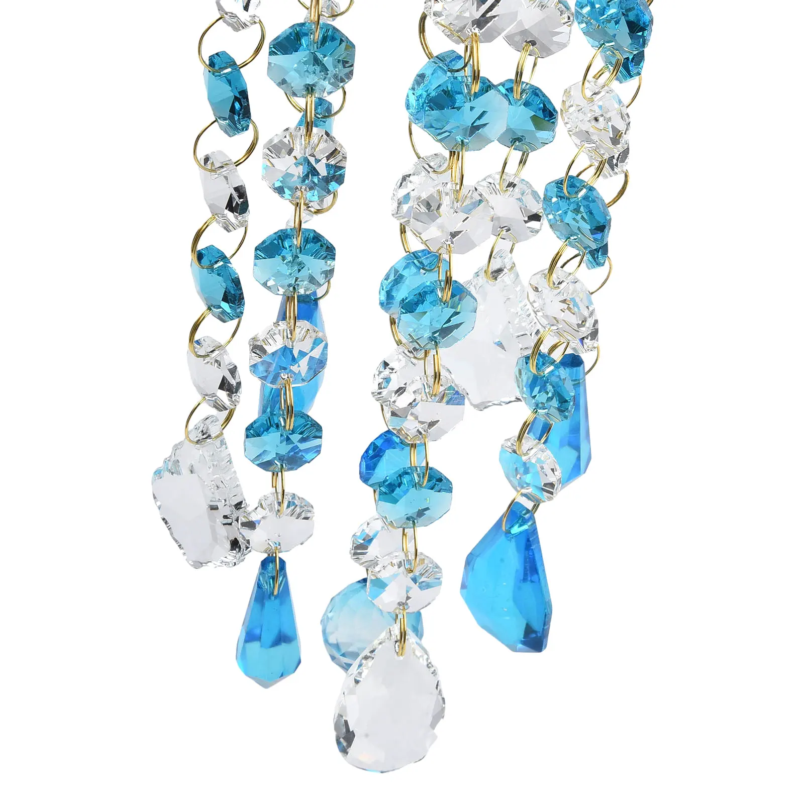 

Crystal Wind Chimes Outdoor Patio Colorful Decoration Garden Hanging Home Ornament Sunlit Window Yard New Fashion