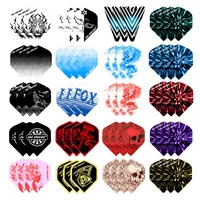 60/30 PCS Dart Flights Multiple Styles Colorful PET Darts Feather Leaves Dart Accessories Professional Dartboard Games 1