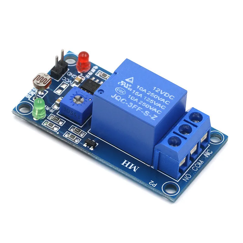

5V/12V Light Control Switch Light seeking Module Light Detection Switch Photosensitive Resistor Sensor Plus Relay