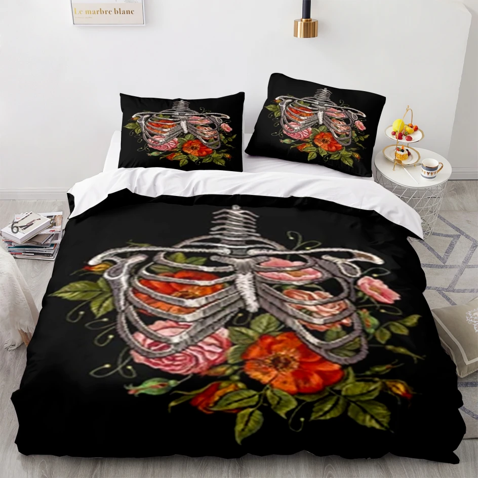 Комплект постельного белья со скелетом одинарный двойной полноразмерный