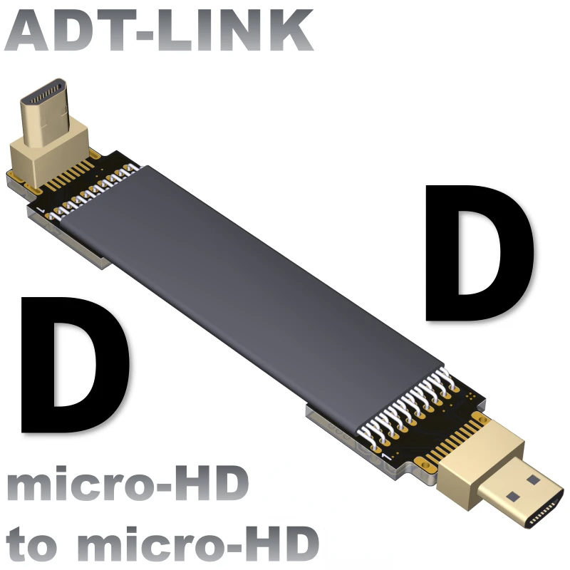 FPC плоский Micro-HD микро HD экран FPV стандартный удлинитель Кабель для HD мультикоптера аэрофотосъемки 18 Гбит/с 4K @ 50/60 2160p