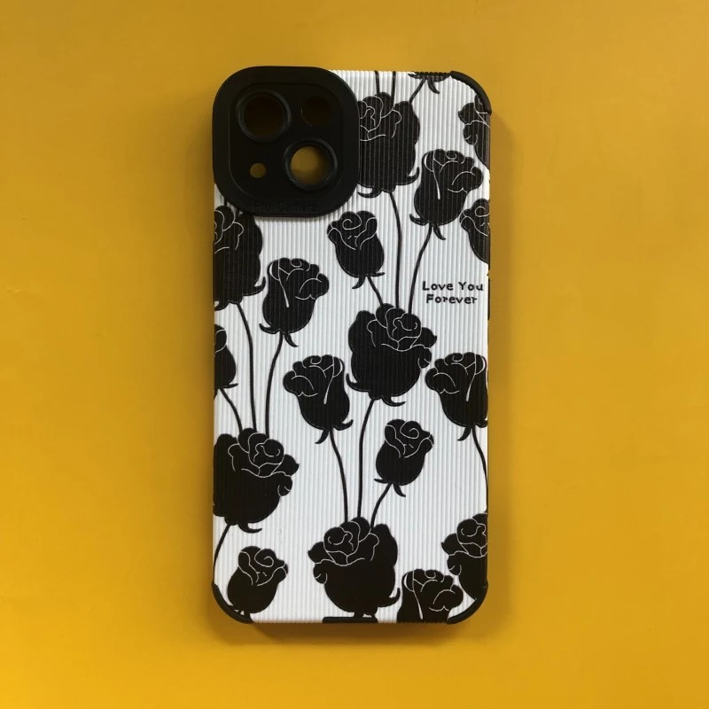 

Rose flowers shockproof phone case for iphone 14 plus 13 pro max 11 12 mini Camera protect back cover for iphone xr xs max x 7 8