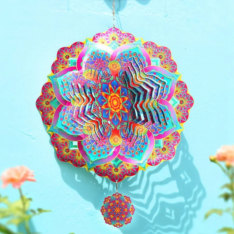 Вращающийся металлический 3d-спиннер с мандалой роскошные художественные