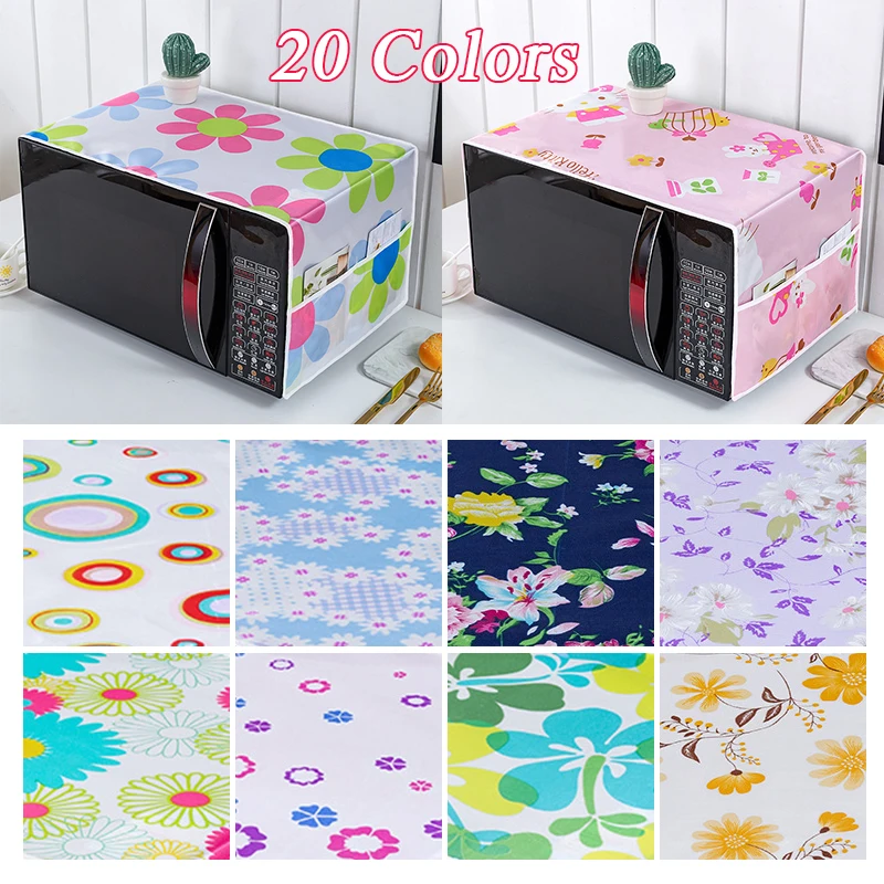

Microwave Dust Cover Cartoon Cats Tree Leaf Printed Microwave Dust Cover Cloth Pocket Water Proof Oven Cover Towel Nordic Style