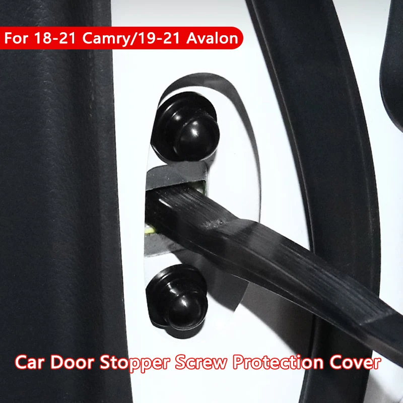 

Стайлинг автомобиля дверной замок винт Защитная крышка стопор передней двери ограниченная крышка винтов подходит для Toyota Camry 2018-2021 Avalon 19-21