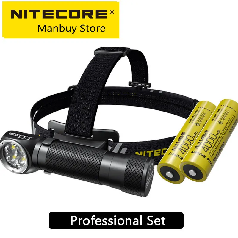 

Nitecore HC35 2700 Люмен USB Перезаряжаемый Фонарик L-shpe HeadlampMetal Магнитный прожектор для фары 21700 4000 мАч аккумулятор