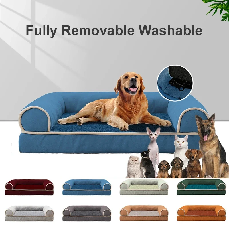 

Square Washable Pet Bed for Dog Bed Cats Sofa Beds for A Small Dog Puppy Sofa for Dog Sofa Warm Blanket Winter Free Shipping