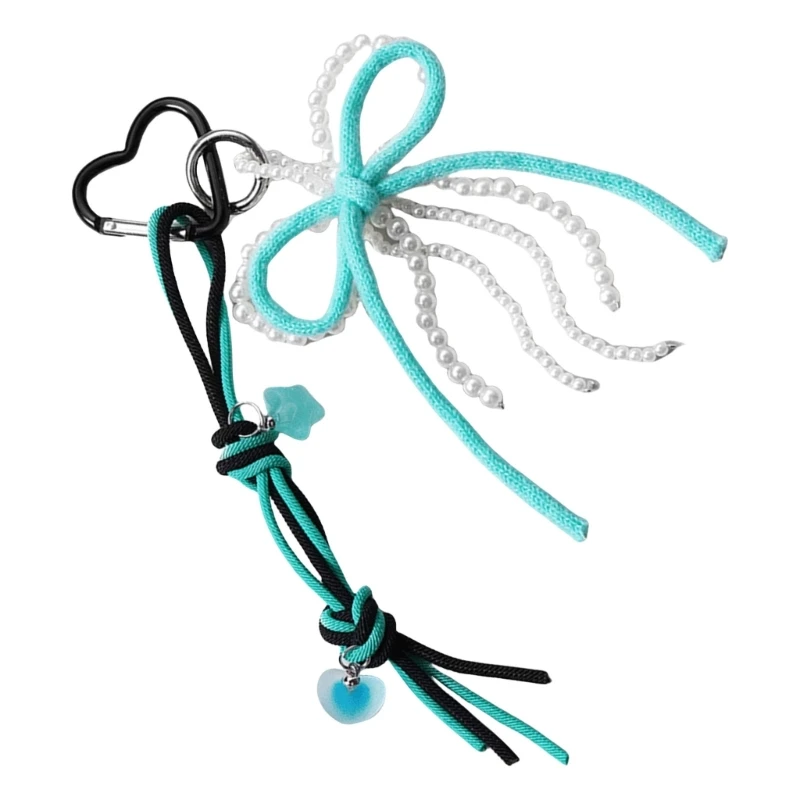 Модный брелок из искусственного жемчуга с бантом стильный для рюкзака