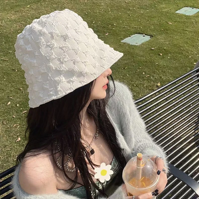 Панама женская кружевная с широкими полями шляпа от солнца складная однотонная