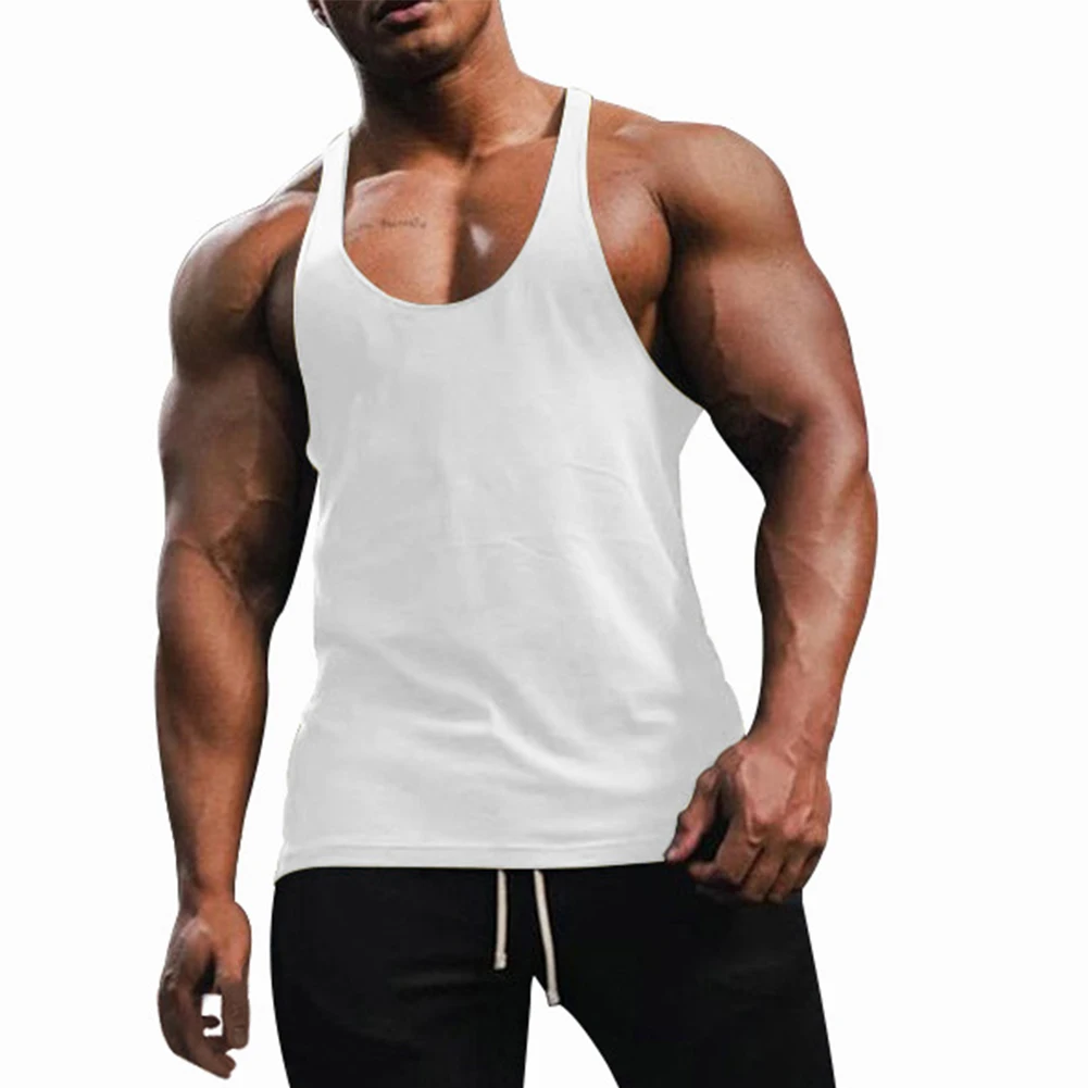 

Men Gym Tank Top Men Fitness Sleeveless Tee Shirt Male Breathable Fitness Undershirt Sports Running Vest Bodybuilding Undershirt