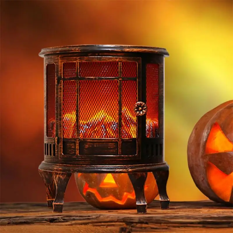

Cosy Battery Operated Decor Energy Efficient Realistic Flame Effect Popular Flameless Log Fire Portable Led Fireplace Lamp
