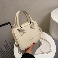 2022 new square bag solid color bags for women fashion designer leather shoulder bag handbags purses lipstick bag bolsa feminina