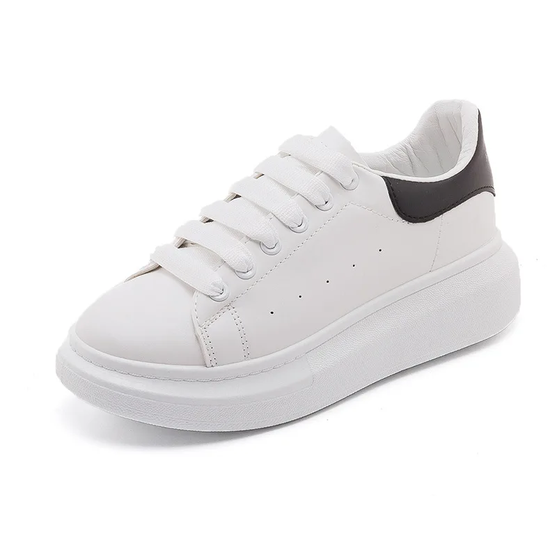 2023 Spring New Little White Shoes Women's Summer Versatile Student Thick Soled Women's Shoes Couple Board Shoes Sports Casual