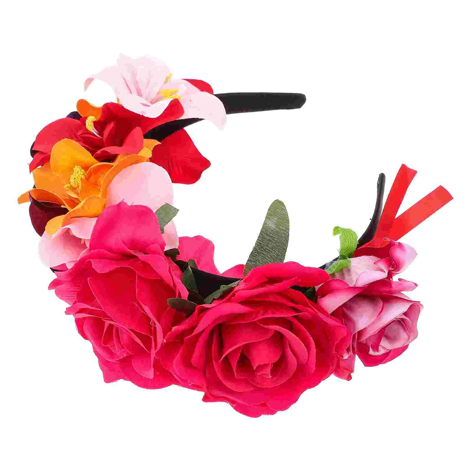 

Headband Halloween Flower Hairband Hair Cosplay Hoop Garland Decoration Festival Floral Costume