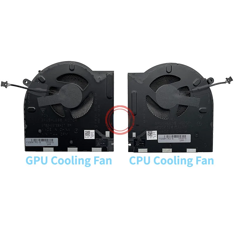 Вентилятор охлаждения процессора и графического для DELL Alienware M17 R3 R4 P45E 0H5TYJ 0CNV63