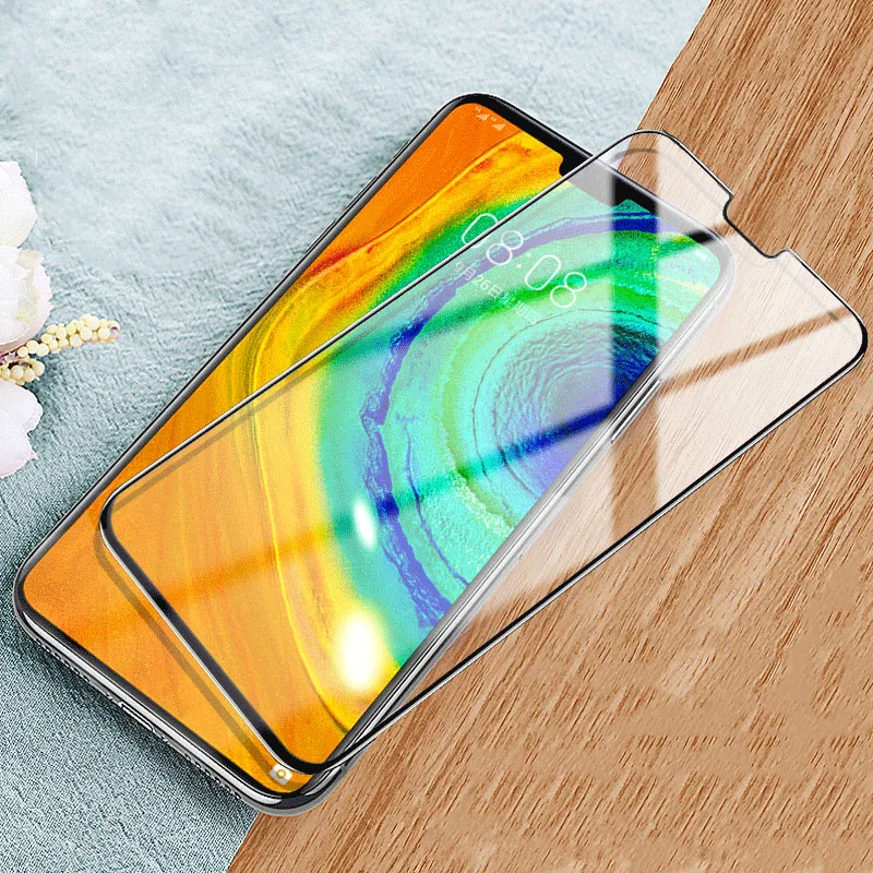 

2.5D Tempered Glass For Huawei Mate 50 20 30 Lite Mate 20X 5G Mate20 Mate30 Mate50 Screen Protector Full Coverage Black Border