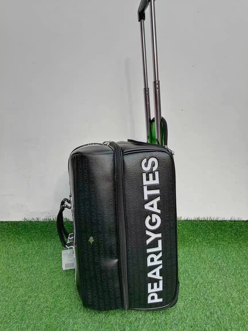 Womn's Golf Bag Brand High-grade Leather Portable Pull Rod Boston Ball Bag Large Capacity Travel Ladies Clothing Bag
