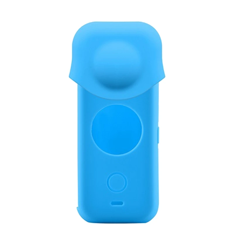 

Top Silicone Case Dustproof Cover For Insta 360 One X2 Dustproof Lens Cover Protective Sleeve Panoramic Camera Accessories