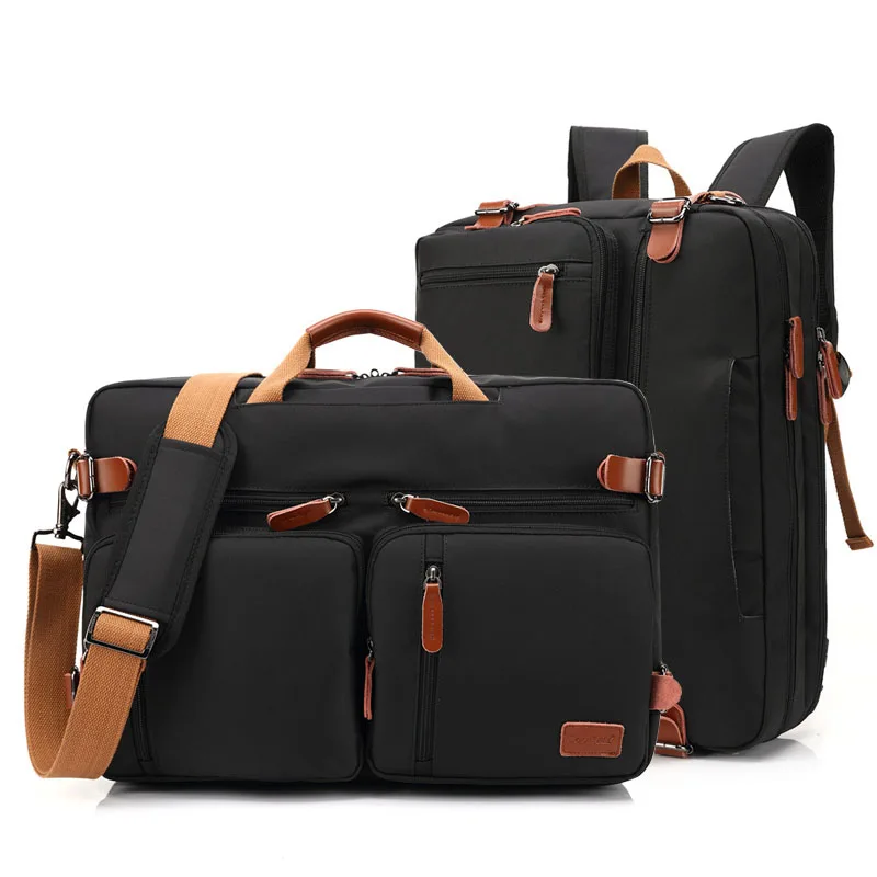 

Inch Laptop Handbag For Briefcase 17 Men Messenger Big Travel Male Bag Convertible Casual Business Multifunctional Bags