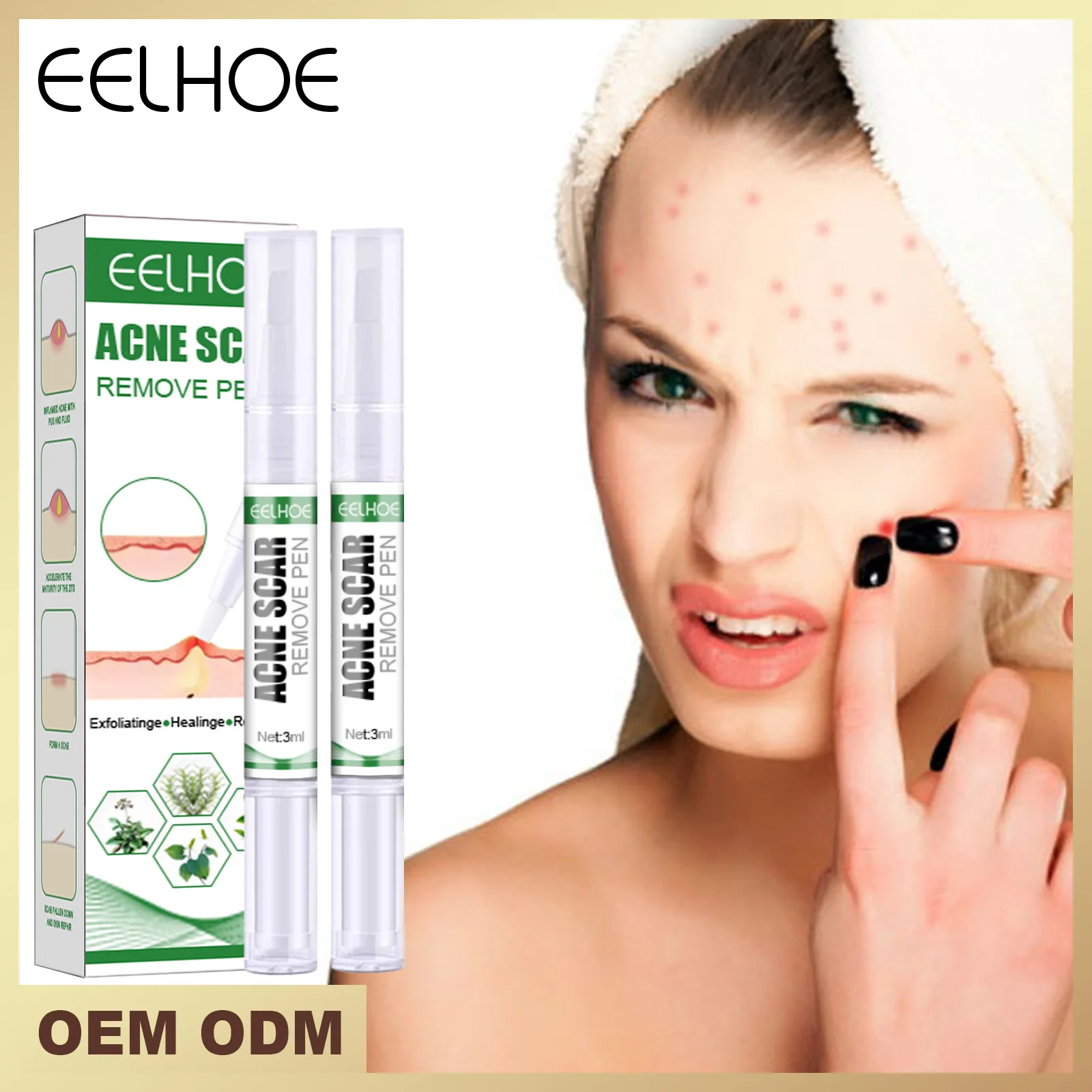 

Acne Scar Remove Pen Acne Repair Face Serum Oil Control Anti Acne Scar Pimple Removal Face Skin Care Whitening Acne Treatment