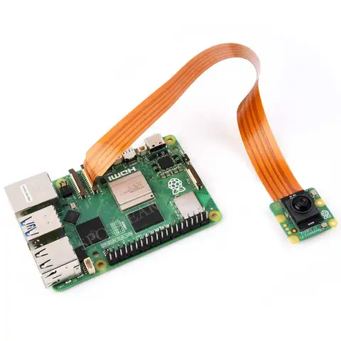 Камера Raspberry Pi AI, 12 МП, IMX500, официальный оригинальный интеллектуальный визуальный датчик, бортовой RP2040