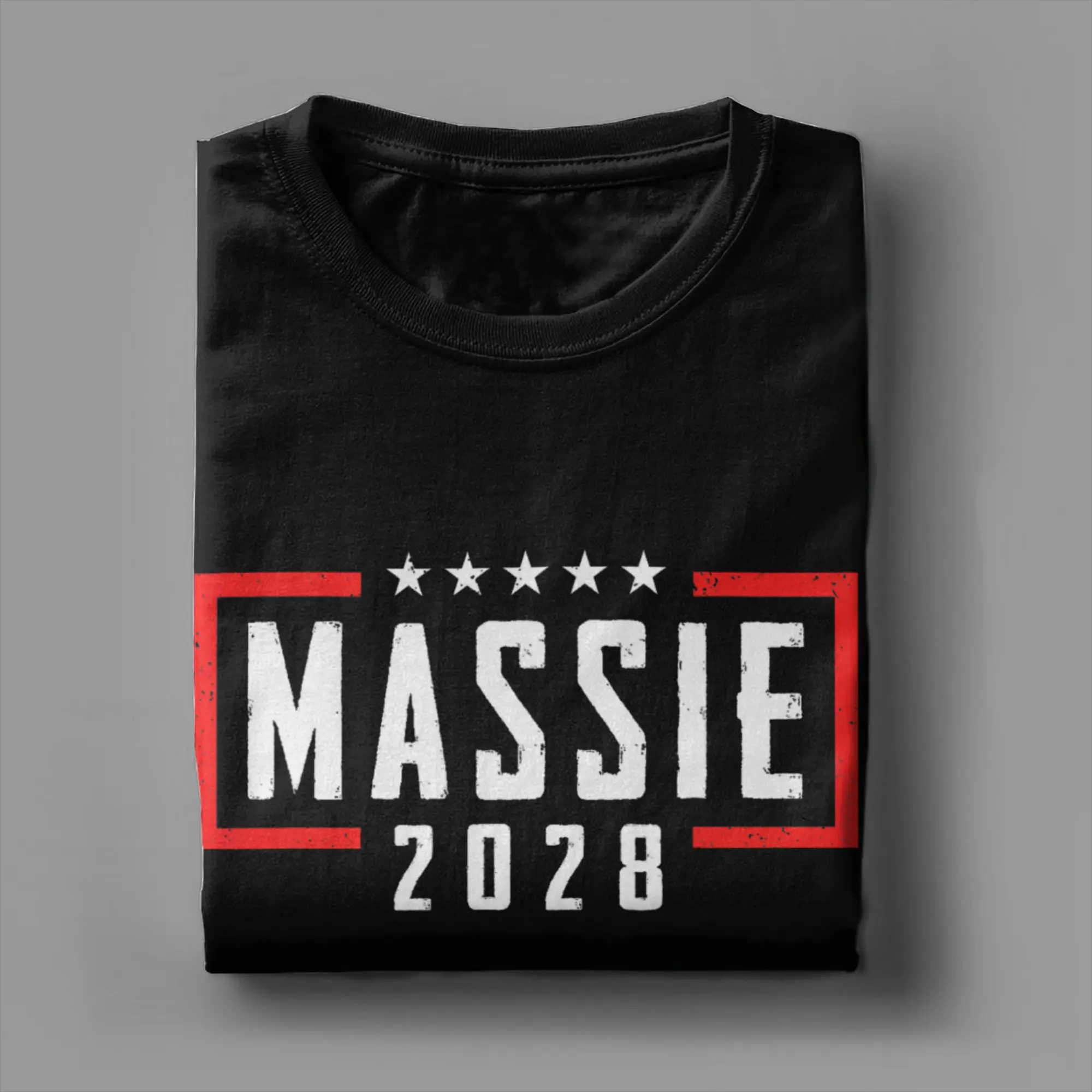Фото Мужские футболки Hope Massie 2028 for President Thomas Massie 2028, оригинальные футболки с коротким рукавом и круглым вырезом, хлопковые подарочные топы №3