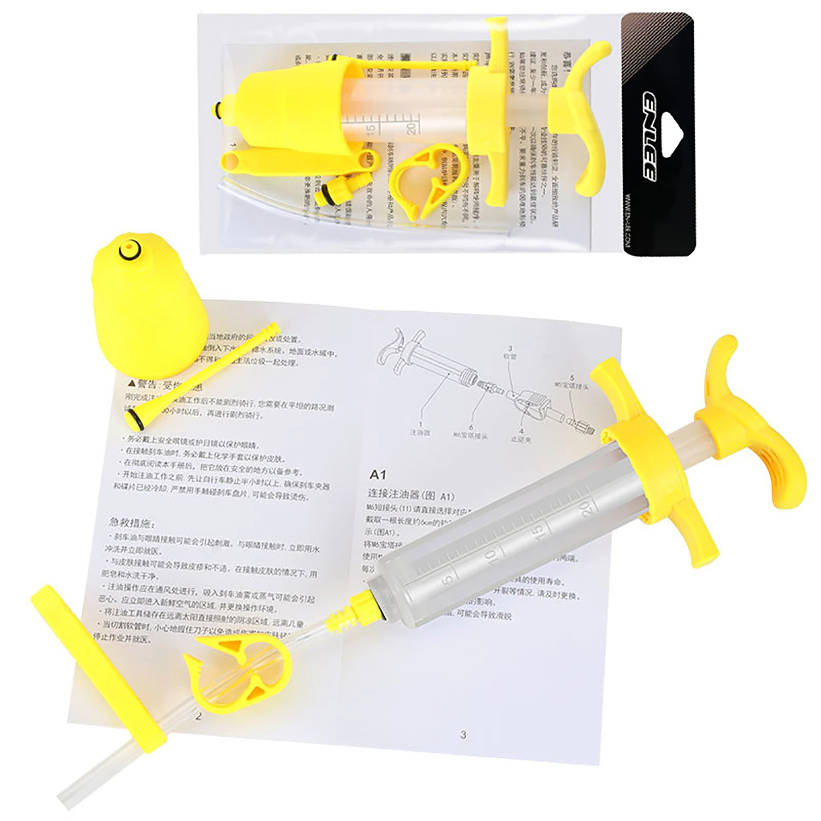 

Bicycle Hydraulic Disc Brake Oil Bleed Kit Tools Professional Hydraulic Disc Brake Bleed Kit ForShimano For Magura For Sram