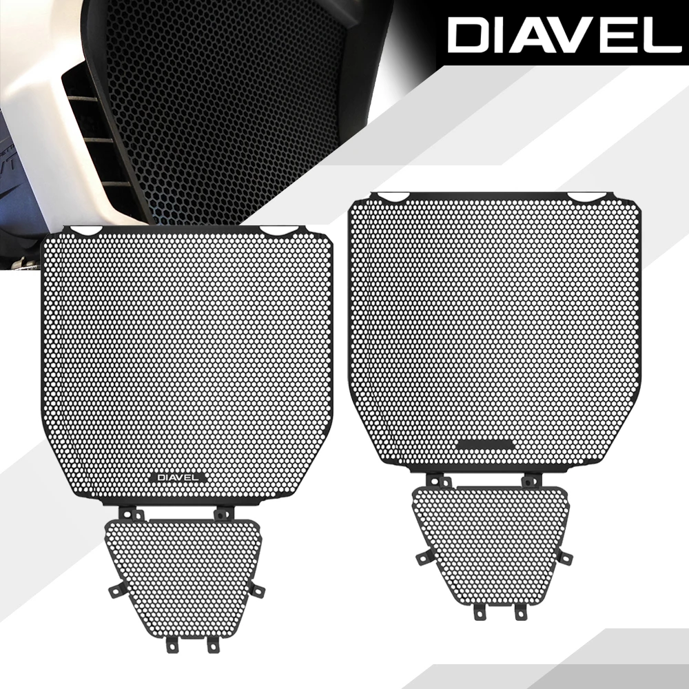

Motorcycle Aluminum Radiator Guard Grille And Oil Cooler Guard Set Protector Protection For Ducati Diavel V4 DiavelV4 2023 2024