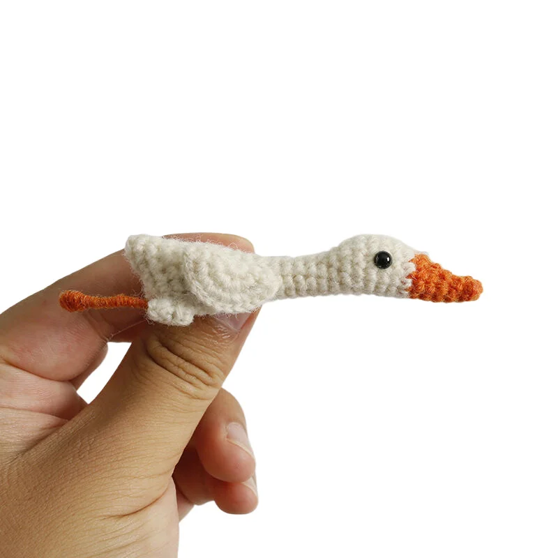 Креативные кашемировые броши ручной работы с изображением гуся значки на