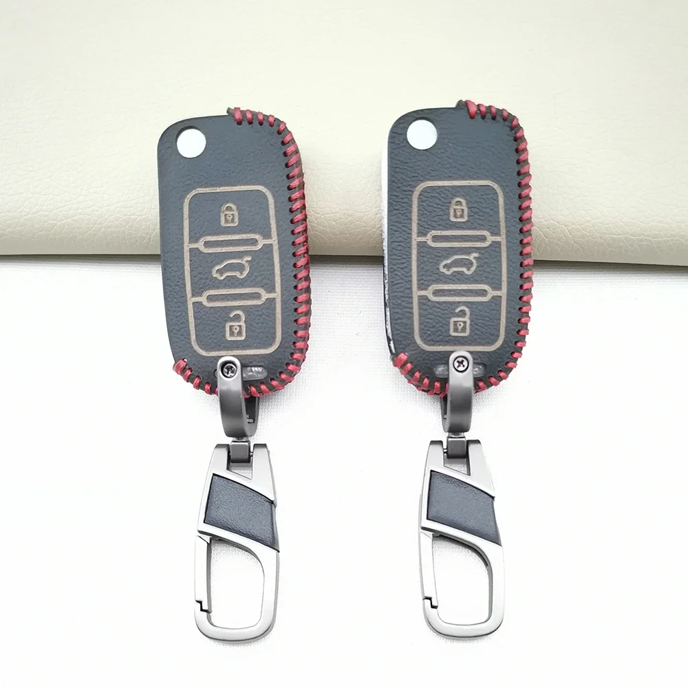 w modnym stylu etui na klucze do Volkswagena VW GOLF 4 5 6 Passat B5 B6 Tiguan Touran Polo Scirocco Jetta MK5 MK6 3-przyciskowe akcesoria