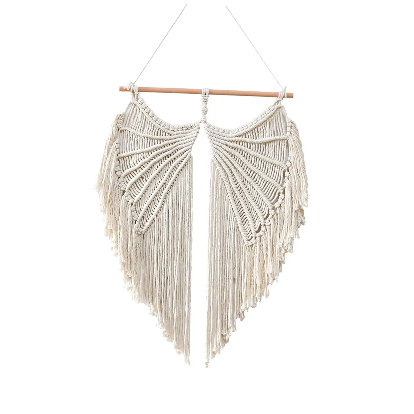

Macrame Wall Hanging Ornaments Backdrop Apartment Home Angel Wing Tapestry