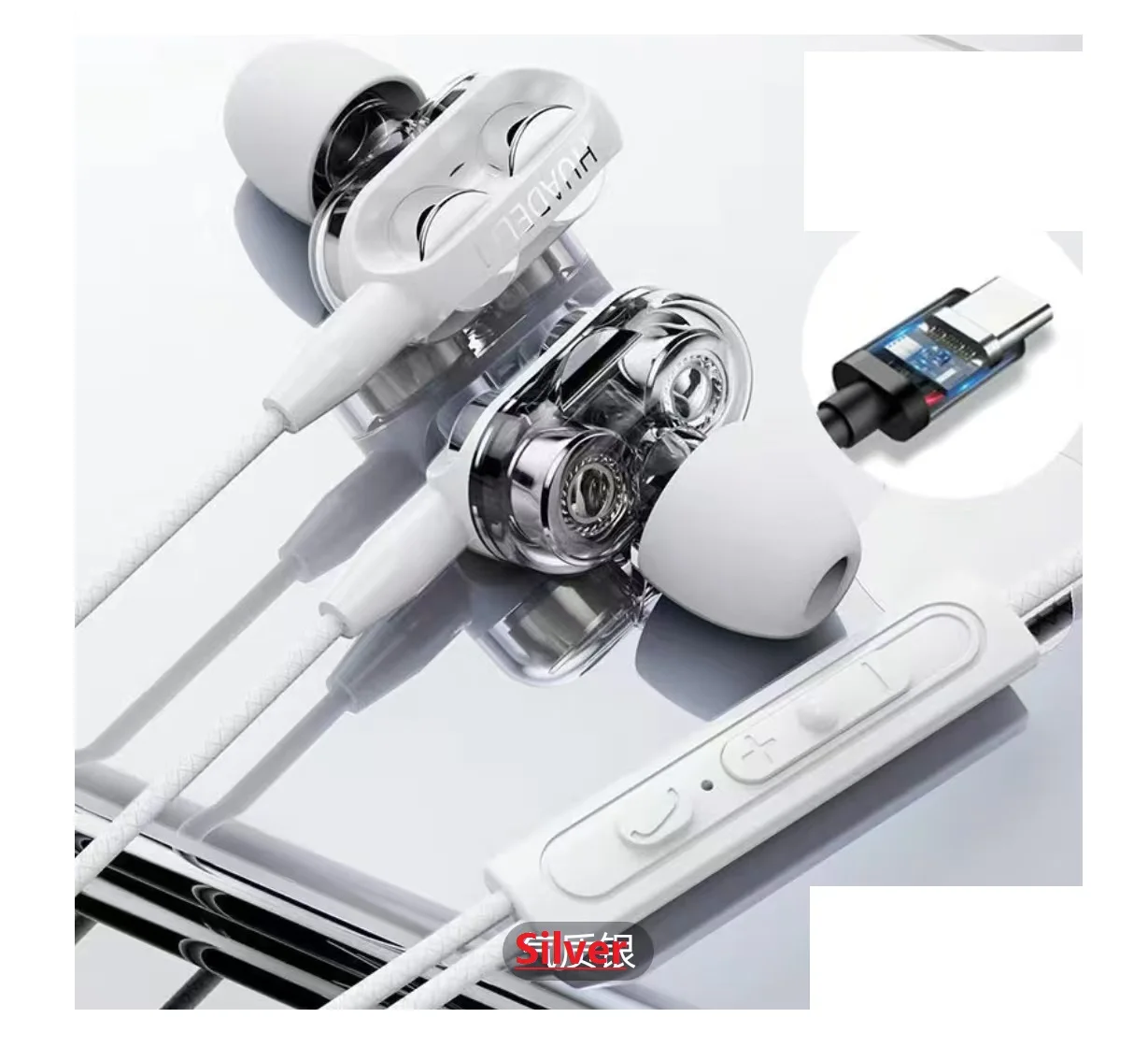 4-колонки проводные наушники большой мощности с высоким качеством звука и