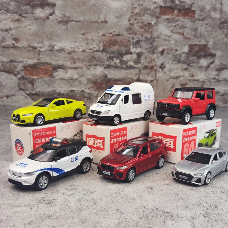 1:43 BMW M4 X5 BMW X7 AUDI RS7 Suzuki Jimny Volvo XC40 SUV Mercedes-Benz Sprinter KIA K7 Коллекция игрушечных автомобилей из сплава для детей Подарки