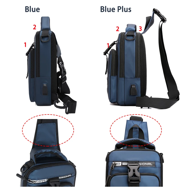 Мужская многофункциональная деловая сумка износостойкая нейлоновая простая