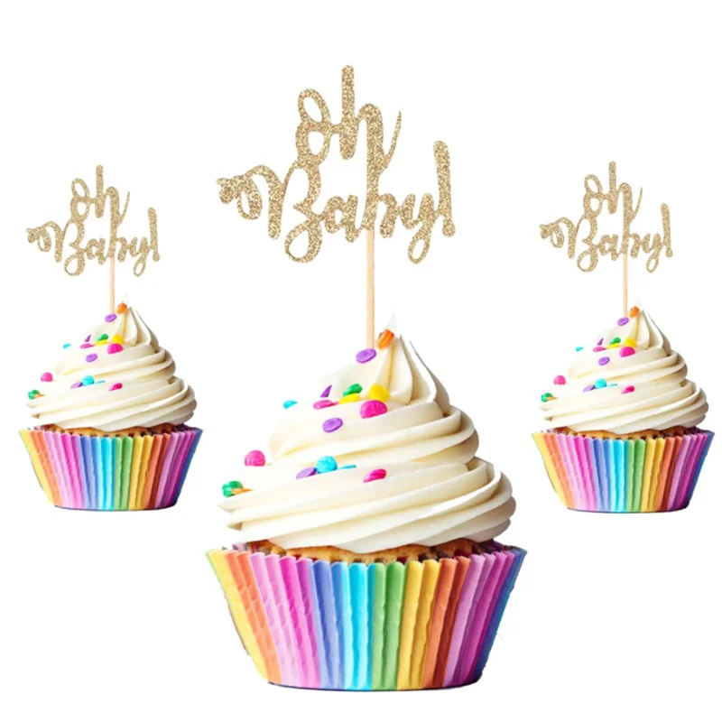 10 шт. золотистые украшения для торта